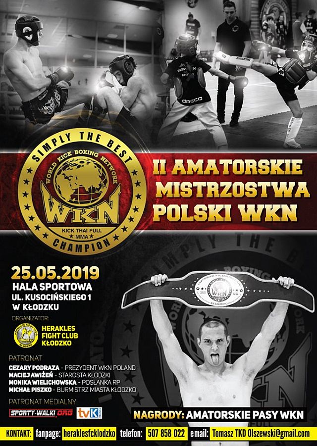 II Amatorskie Mistrzostwa Polski WKN i III Amatorska Liga K1 WKN (25.05.2019) Kłodzko